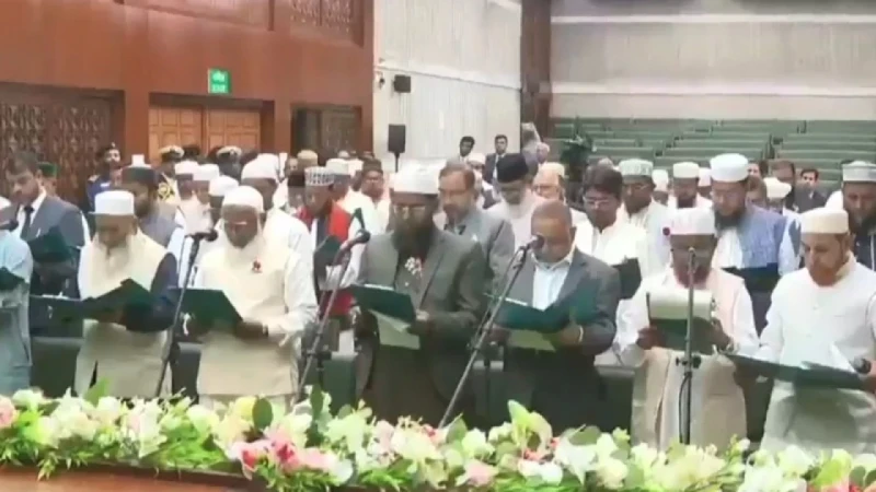 সিদ্ধান্ত পাল্টে শপথ নিলেন জামায়াতের এমপিরা